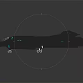 Futuristic Sci Fi Aircraft with Sleek Gray Design Blue Glowing Lights and Aerodynamic Wing Structures